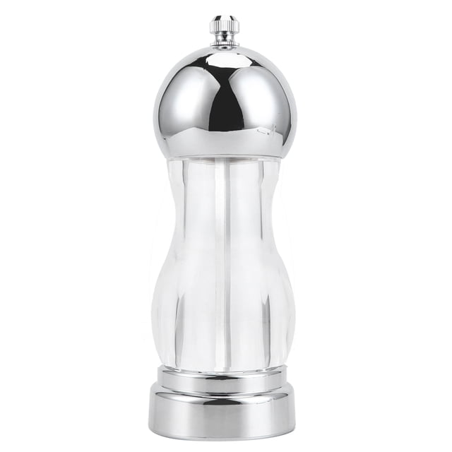 Molinillo manual de sal y pimienta para condimentos de cocina, molinillo de especias acrílico redondo