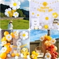 thumbnail image 2 of Yanonmyfd Globos Daisy, 10 Pcs Globos de Flor de Margarita Blanca, Decoraciones de Fiesta de Cumpleaños Groovy Boho Daisy, Baby Shower Boda Pascua Productos para Fiestas, 2 of 8