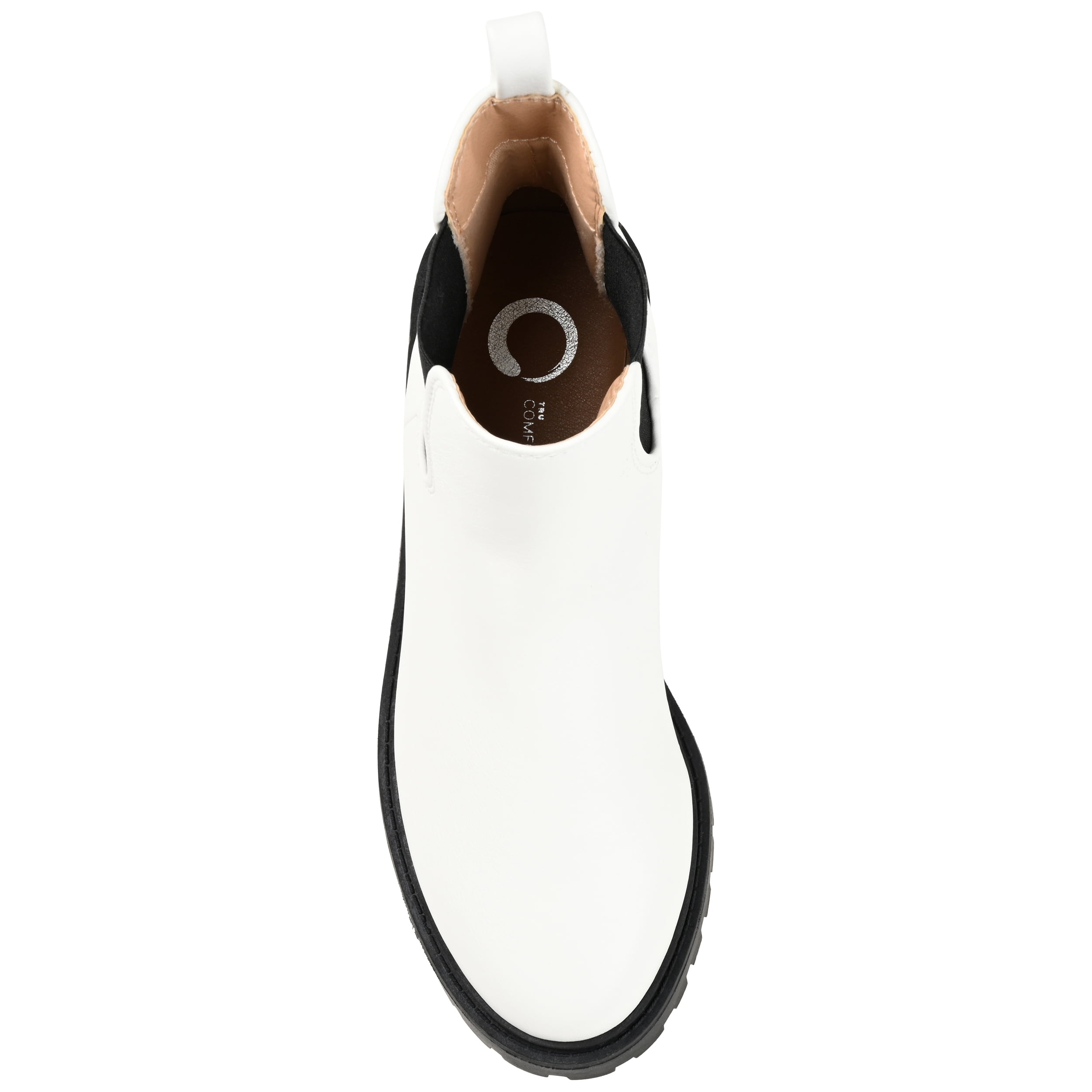 Journee Womens Kenova Round Toe Block Heel Chelsea Booties, Widths Available
