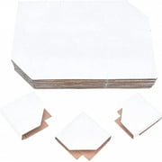 50pcs Cardboard Frame Corner Guard Protectors for Art Paintings Picture Frames Photos Paper Stacks( 5.1 x 5.1 inches)