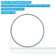 thumbnail image 4 of Uxcell 155x150x2.65mm Nitrile Rubber O Rings Metric Sealing Gasket, Black, 4 of 6