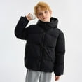 thumbnail image 3 of Zshosam Infant Thicken Jacket Baby Boys Girls Down Jacket Toddler Winter Warm Puffer Down Coat Hooded Snowsuit Size 11T 12T,(Black 11-12 Years), 3 of 3