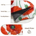 thumbnail image 6 of 3'x5' Rug for Living Room Bedroom, Red Flowers Washable Area Rugs Non-Slip Carpet Mats, Spring Floral Watercolor Botanical Indoor Low Pile Area Rug Runner for Kitchen, Mudroom, 6 of 8