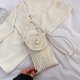 thumbnail image 1 of Firefly hope Bolso de hombro tejido para mujer, bolso de mano y neceser, elegante bolso de playa de verano, 7.87 x 1.18 x 4.92 pulgadas (multicolor)., 1 of 5