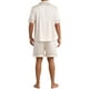 thumbnail image 3 of Conjunto de Pijamas de Satén INSPIRE CHIC para Hombre, Ropa de Dormir de Manga Corta, Dos Piezas, Ropa de Casa con Bolsillos, Pijamas Suaves para la Noche M Champagne, 3 of 6