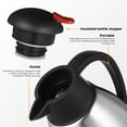 thumbnail image 2 of Thermal Coffee Jug Stainless Steel Carafe Vacuum Insulated Bottle Thermal Carafe Pitcher With Lid 2L, 2 of 6