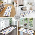 thumbnail image 6 of Yayeee Runner Rug for Bedroom 2'x6' Machine Washable Hallway Non Slip Mat, Purple Retro Shapes, 6 of 8