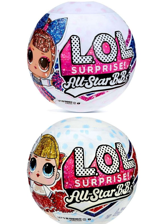 LOL Surprise All Stars BBs Series 2 Red & Blue Cheer Teams Set of 2 Mystery Packs
