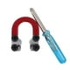 thumbnail image 1 of Tiro con arco Metal D Loop U Nock Compuesto Cuerda Liberación Arco D Anillo con llave (Rojo), 1 of 9