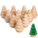 thumbnail image 3 of 10 piezas de árbol de Navidad de madera sin terminar, muñeco de madera para manualidades, muñeco de madera con clavija, adorno decorativo para el hogar (134523), 3 of 7