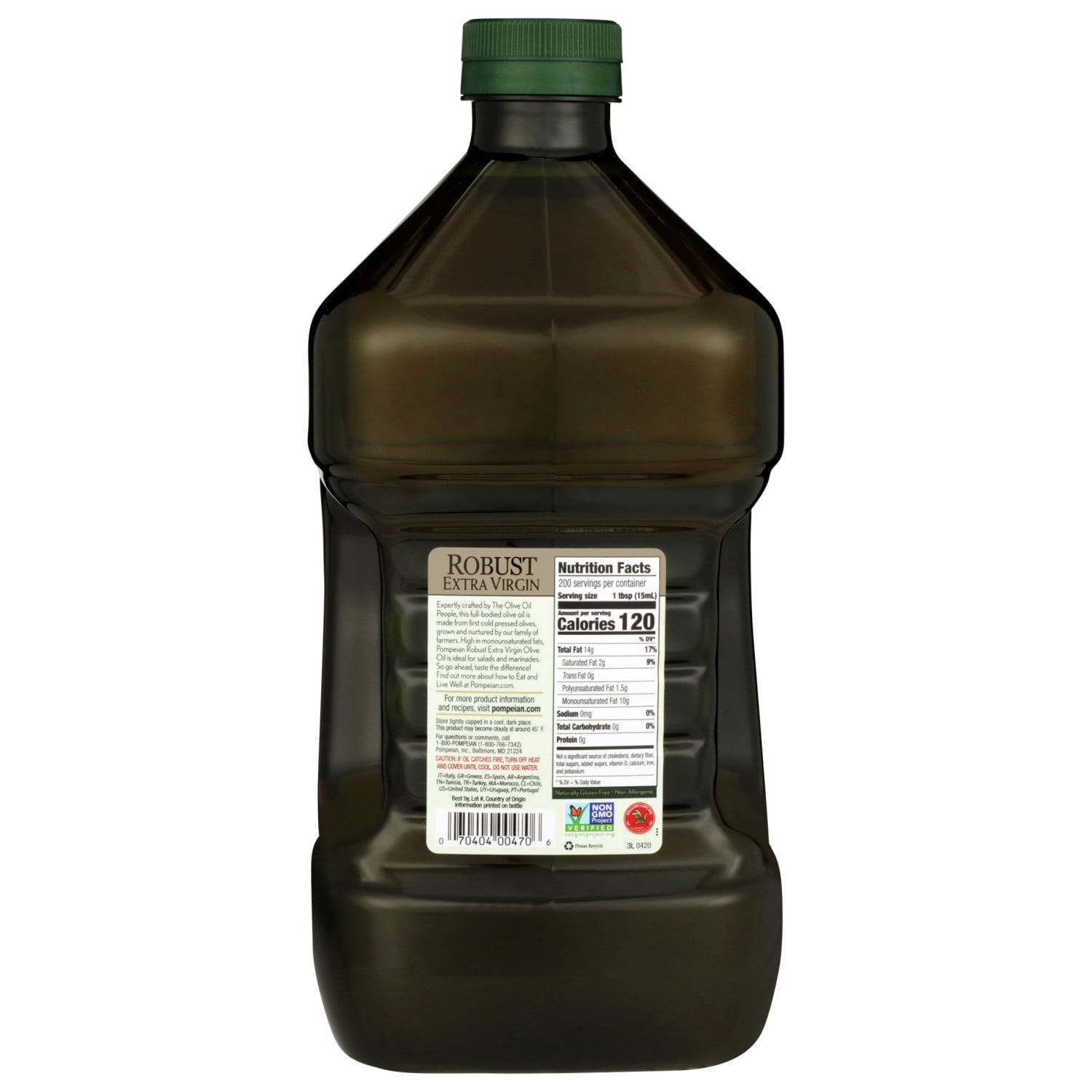 Pompeian Robust Extra Virgin Olive Oil - 101 fl oz