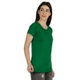 thumbnail image 2 of Inkmeso Womens Short Sleeve Button Tunic Top Cotton Tee Long Length Tshirt For Leggings, 2 of 8