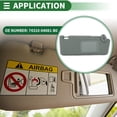 thumbnail image 3 of Visera de Sol para el Lado Derecho del Pasajero de Toyota Tacoma 2005-2015, Plástico con Espejo No.74310-04081-B0 Gris, 3 of 6