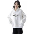 thumbnail image 4 of Moda Letra Impresa Sudadera Deportiva Jersey Multicolor, 4 of 8