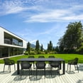 thumbnail image 5 of Air XL Extension 9 Piece Dining Set in Black, 5 of 6