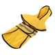 thumbnail image 3 of Chubasquero para perros con capucha, impermeable, ajustable, con tira reflectante, amarillo, talla M, 3 of 14