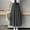 Gray, variant on ALLLIST Pleated Skirt for Women Black Midi Skirt Preppy Style Plain A-Line Skirt Ladie