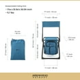 thumbnail image 4 of ARROWHEAD OUTDOOR KKS0326U  Multi-Function 3-in-1 Compact Fishing Chair: Backpack, Stool & Insulated Cooler, Ocean Blue, 4 of 9