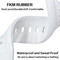 thumbnail image 5 of FKM Rubber Bands for Apple Watch, Silicone Band Straps Compatible with Apple Watch Series Ultra2/Ultra/9/8/SE2/7/6/SE/5/4/3/2/1,Silicone Wristband Compatible with Apple Watch 38/40/41mm, 5 of 7