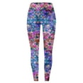 thumbnail image 4 of Soft Lightweight Leggings for Women Fashion Shiny Sequin Stretchy Slim Fit Casual High Waisted Pants for Yoga Gym, 4 of 4