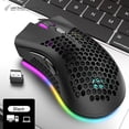thumbnail image 1 of Bm600 2.4Ghz Recargable 1600Dpi Ratón Inalámbrico Gamer Ajustable (Negro), 1 of 6