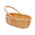 thumbnail image 4 of Cesta de fruta portátil de madera con forma ovalada para guardar artículos pequeños. Talla S, 4 of 7