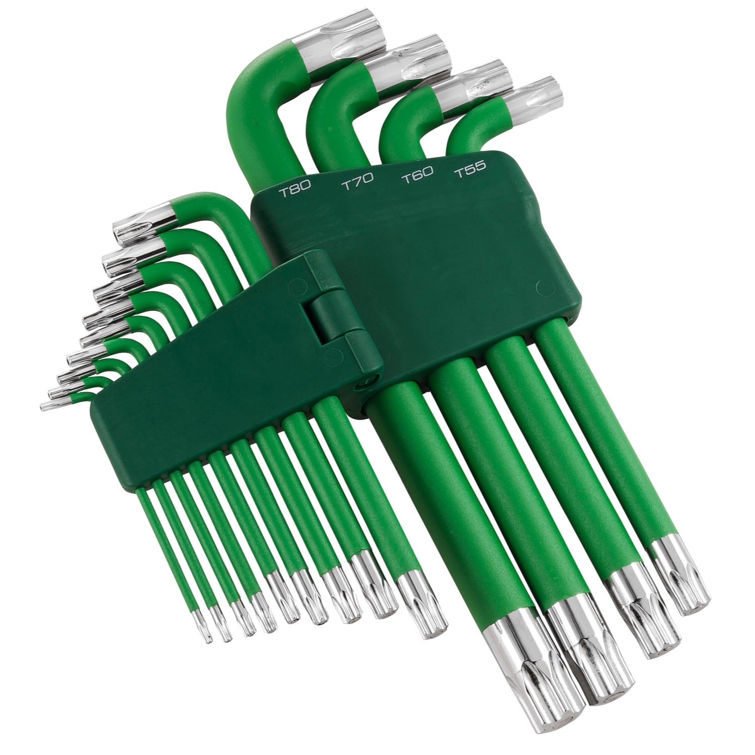 Powerbuilt 13 Piece Jumbo Long Arm Torx Star Key Wrench Set, T10 to T80