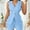 Blue, variant on ZOELNIC Womens 2 Piece Outfits Casual Suit Sets Sleeveless Button Down Blazer Vest Shorts Office Business Matching Set, S