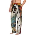 thumbnail image 5 of Cauagu Abstract Dalmatian Art Mens Pajama Pants Sleep & Lounge Pants,PJ Bottoms with Pockets-Large, 5 of 7