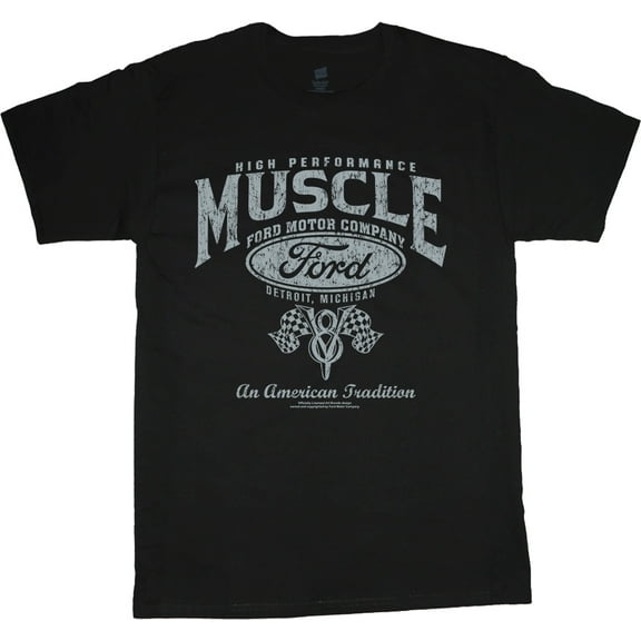Ford Mustang Ford Muscle Racing T-shirt Mens Graphic Tees Clothing Apparel