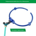 thumbnail image 3 of 360°Tree Water System Tree Watering Ring Circle Sprinkler and Irrigation System Targeted Water with Y Hose Splitter for New Tree Outdoor Plants Raised Garden Beds Shrubs (Blue), 3 of 5