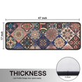 thumbnail image 5 of Kitchen Rugs Sets Of 2,Multicolor Ethnic Geometric Pattern Anti Fatigue Kitchen Mat Rugs Non Slip Washable,Decorative Kitchen Floor Mats for Kitchen,Sink,Laundry,17"x47"+17"x47", 5 of 5