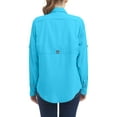 thumbnail image 2 of Little Donkey Andy Women's UPF 50+ UV Protection Shirt, Long Sleeve Fishing Shirt, Breathable and Fast Dry Sea Blue XL, 2 of 6