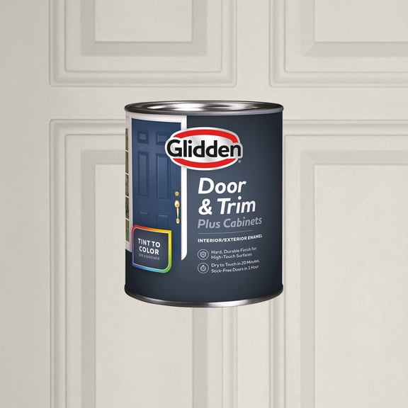 Glidden Cabinet Door and Trim Grab-N-Go Satin Paint, Silent Smoke, 1 Quart