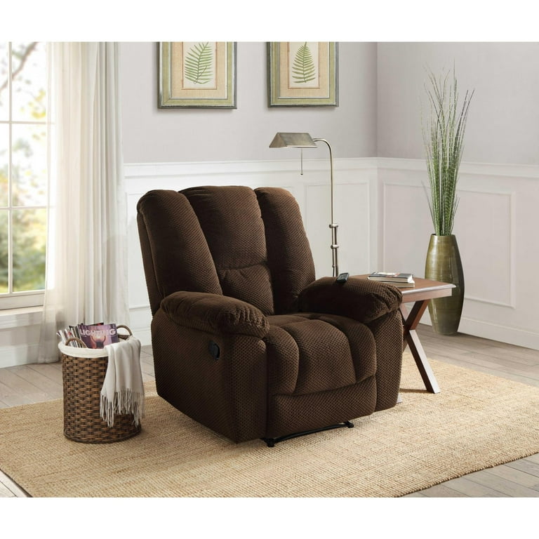Serta Big Tall Memory Foam Massage Recliner with USB Charging