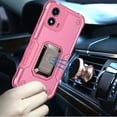 thumbnail image 3 of For Apple iPhone 16e Case, Hybrid Stand Magnetic Ring Holder Kickstand Heavy Duty Rugged Drop Silicone & Hard PC Shockproof Phone Cover (Pink), 3 of 10