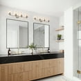 thumbnail image 6 of Aiwen Modern Vanity Light 4-Light Chrome Bathroom Light Fixture over Mirror with Clear Glass Shade, 6 of 10