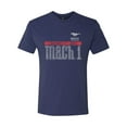thumbnail image 2 of Wild Bobby, Ford Mustang 50 Years Logo Mach 1 Classic Emblem, Cars and Trucks, Men Premium Tri Blend Tee, Vintage Navy, XX-Large, 2 of 4