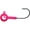 Pink, variant on Crappie Magnet Eye Hole Round 1/32oz Jighead Chartreuse