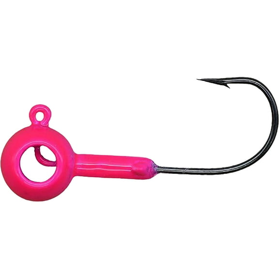 Crappie Magnet Eye Hole Round 3/16oz Jighead Pink
