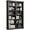 Black, variant on Memoryfield 74.5" Tall Bookshelf, Extra Large Bookshelf, 6-Tier Double Wide Bookshelves w/ 12 Cubbies, Wide Freestanding Bookcases for Living Room Office Library, White