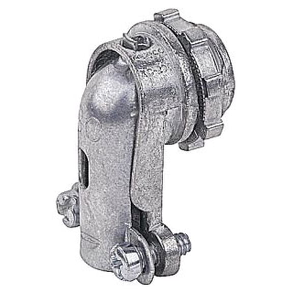 Steel City XC 292, Armored Cable/Flexible Conduit Connector, 3/4"", 90°, 1 PC