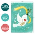 thumbnail image 2 of Tree-Free Greetings Holiday Greeting Card 2 Pack, 5x7, Peace Dove (GT65805), 2 of 6