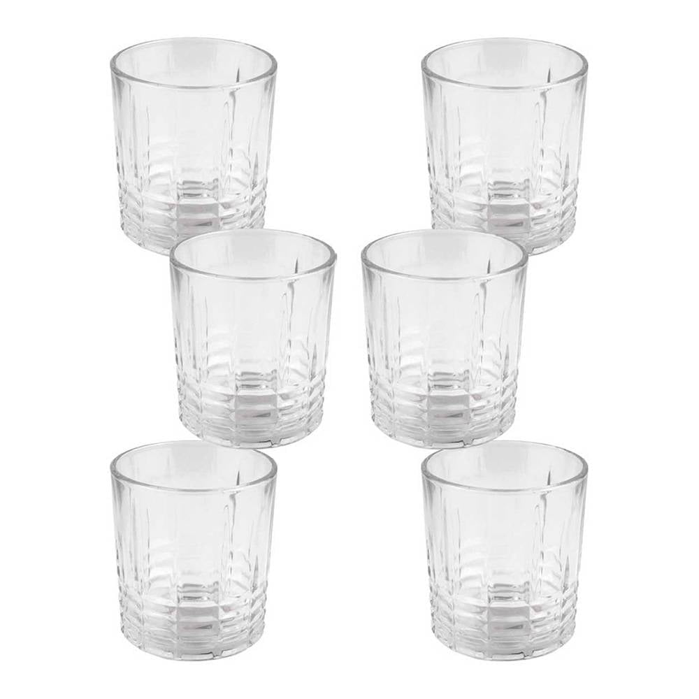 Galileo Casa Juego de 6 vasos de agua de 325 ml en cristal procesado, Roma