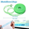 thumbnail image 4 of Washing Line, 10M Non-Slip Washing Line Camping Accessories Outdoor Washing Line for Garden, Travel, Holiday, Motorhome or Caravan(Green), 4 of 8