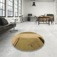 thumbnail image 4 of Ahgly Company Machine Washable Indoor Round Transitional Orange Area Rugs, 8' Round, 4 of 7