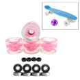 thumbnail image 4 of Roues de Longboard Lumineuses à DEL 70 mm 78A Pièces de Rechange pour Planches à Roulettes Rose, 4 of 8