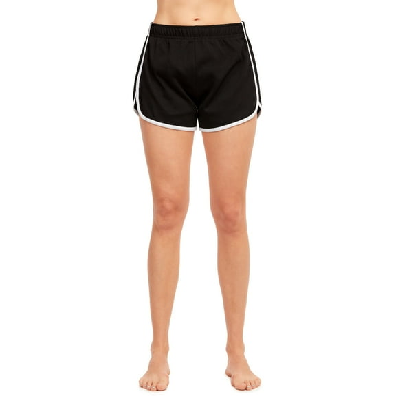 Sofra Women's Casual Comfy Dolphin Hem Workout Active Gym Shorts