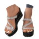thumbnail image 2 of MKLEKYY Sandalias Elegantes para Mujer para Uso Diario, Diseño de Punta Abierta Con Tacón Medio Alto para Pantalones y Vestidos Casuales, Nueva Colección de Verano para Mujer., 2 of 4