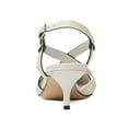 thumbnail image 4 of XYD Women Pointed Toe Cutout Slingback Pumps Crisscross Strap Kitten Heel Office Lady Dress Shoes Size 15 White, 4 of 4